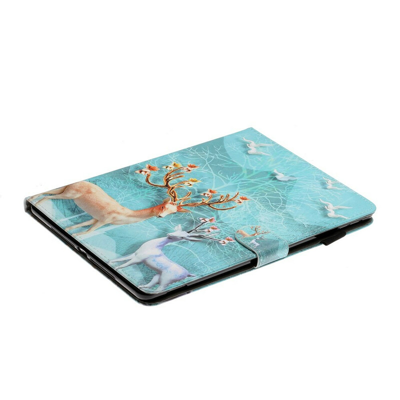 Housse iPad 10.2" (2020) (2019) / Air 10.5" (2019) Cerfs Housse iPad 10.2" (2020) (2019) / Air 10.5" (2019) Cerfs