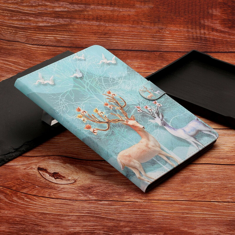 Housse iPad 10.2" (2020) (2019) / Air 10.5" (2019) Cerfs Housse iPad 10.2" (2020) (2019) / Air 10.5" (2019) Cerfs