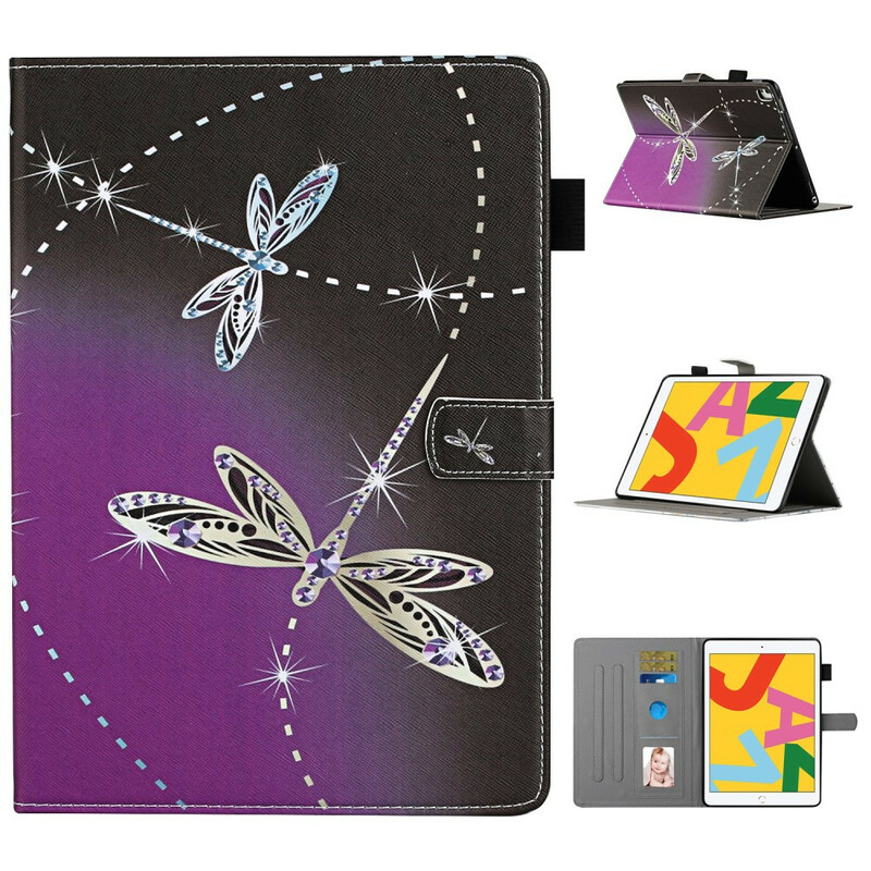 Housse iPad 10.2" (2020) (2019) / Pro 10.5" Libellules Housse iPad 10.2" (2020) (2019) / Pro 10.5" Libellules