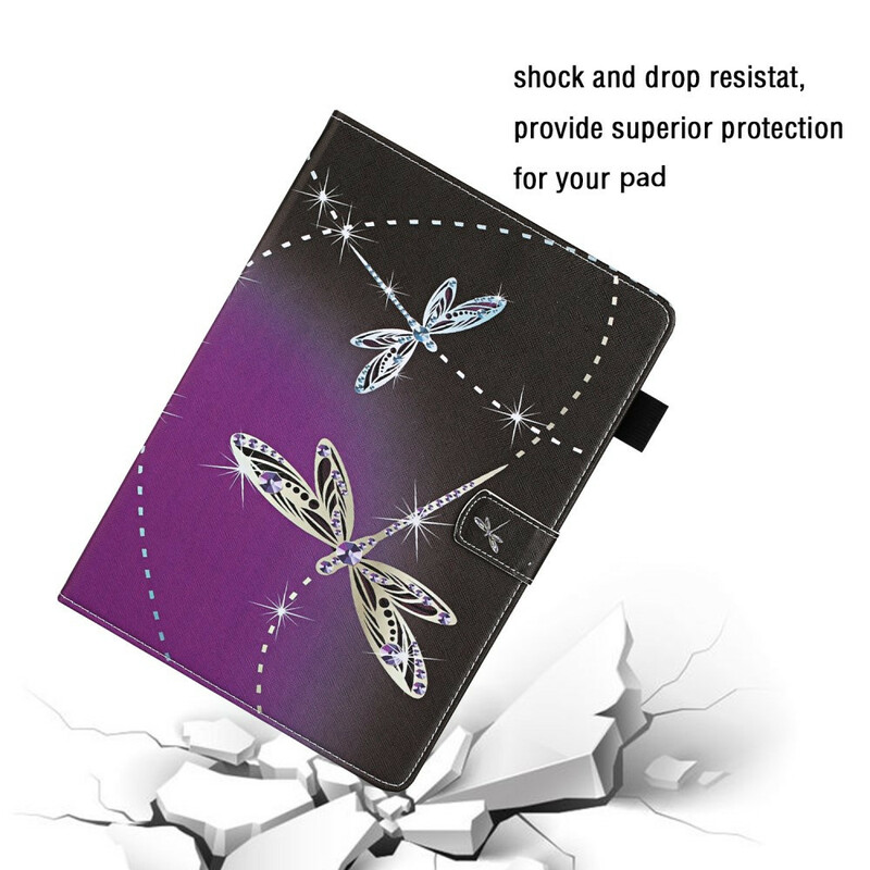 Housse iPad 10.2" (2020) (2019) / Pro 10.5" Libellules Housse iPad 10.2" (2020) (2019) / Pro 10.5" Libellules