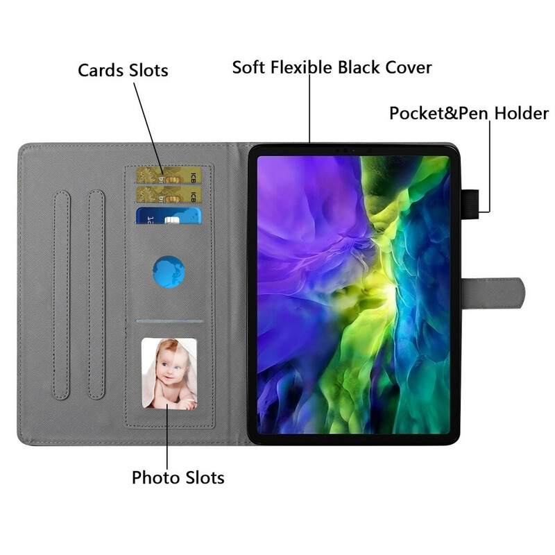 Housse iPad 10.2" (2020) (2019) / Pro 10.5" Libellules Housse iPad 10.2" (2020) (2019) / Pro 10.5" Libellules