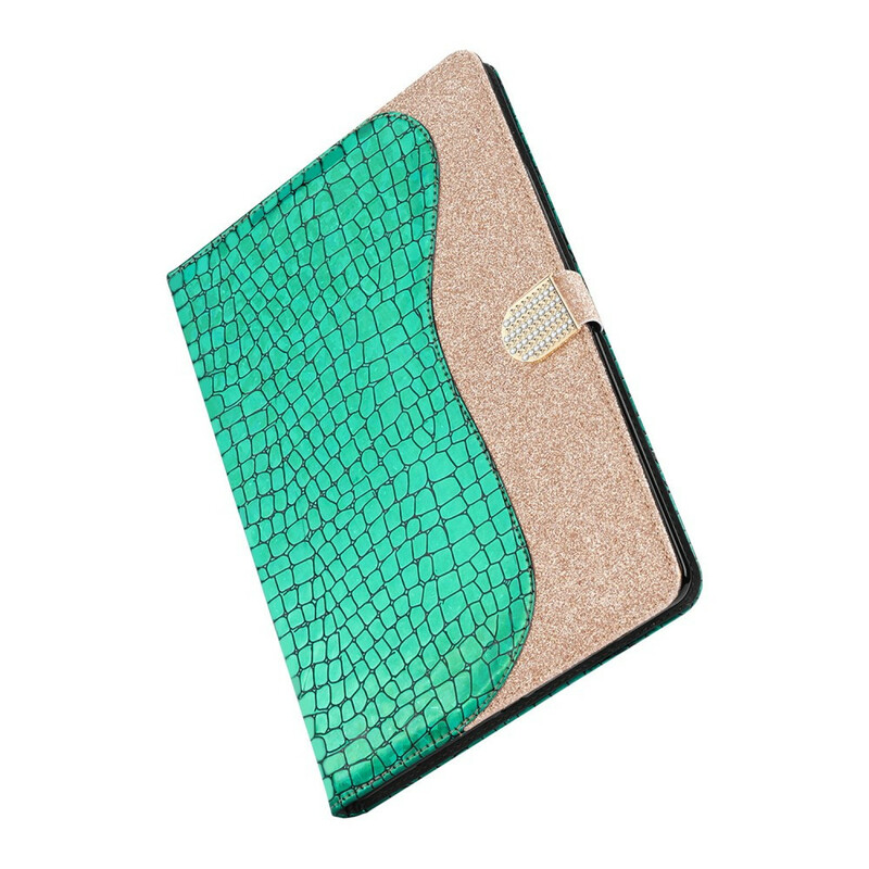 Housse iPad 10.2" (2020) (2019) / Air 10.5" (2019) Croco Paillettes Housse iPad 10.2" (2020) (2019) / Air 10.5" (2019) Croco Paillettes