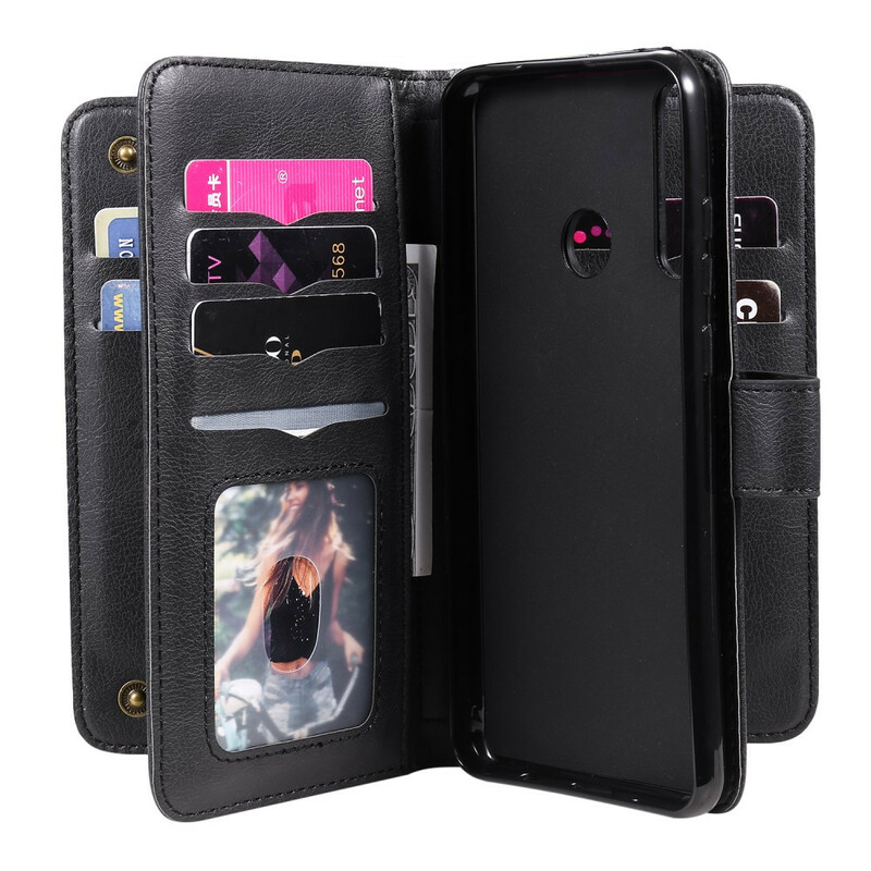 Housse Huawei Y6p Multi-fonctions 10 Porte-Cartes Housse Huawei Y6p Multi-fonctions 10 Porte-Cartes