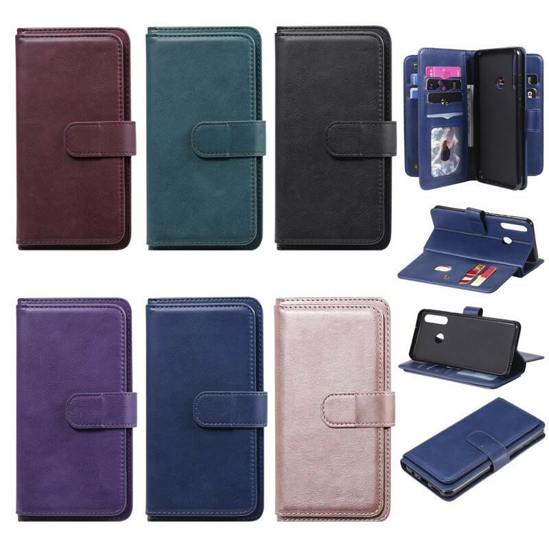 Housse Huawei Y6p Multi-fonctions 10 Porte-Cartes Housse Huawei Y6p Multi-fonctions 10 Porte-Cartes