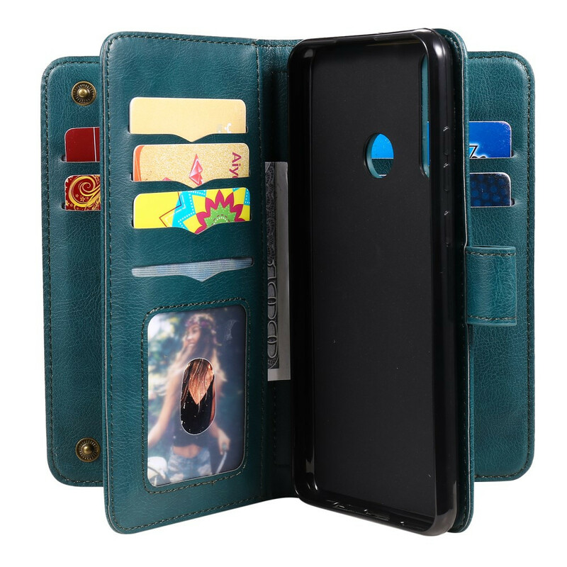 Housse Huawei Y6p Multi-fonctions 10 Porte-Cartes Housse Huawei Y6p Multi-fonctions 10 Porte-Cartes