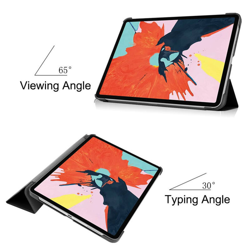 Smart Case iPad Air 10.9" (2020) Style Cuir Litchi