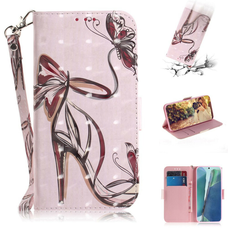 Housse Samsung Galaxy Note 20 Escarpin à Lanière Housse Samsung Galaxy Note 20 Escarpin à Lanière