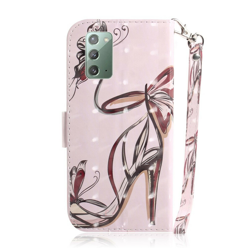 Housse Samsung Galaxy Note 20 Escarpin à Lanière Housse Samsung Galaxy Note 20 Escarpin à Lanière