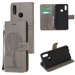 Housse Samsung Galaxy A10s Arbre et Hiboux à Lanière Housse Samsung Galaxy A10s Arbre et Hiboux à Lanière