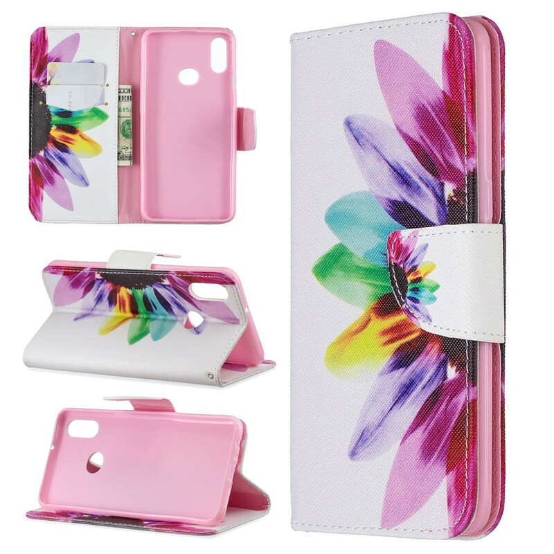 Housse Samsung Galaxy A10s Fleur Aquarelle Housse Samsung Galaxy A10s Fleur Aquarelle