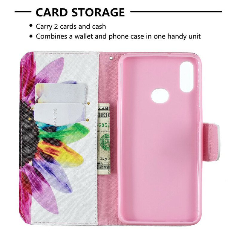 Housse Samsung Galaxy A10s Fleur Aquarelle Housse Samsung Galaxy A10s Fleur Aquarelle