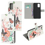 Housse Samsung Galaxy S20 FE Papillons et Fleurs Housse Samsung Galaxy S20 FE Papillons et Fleurs