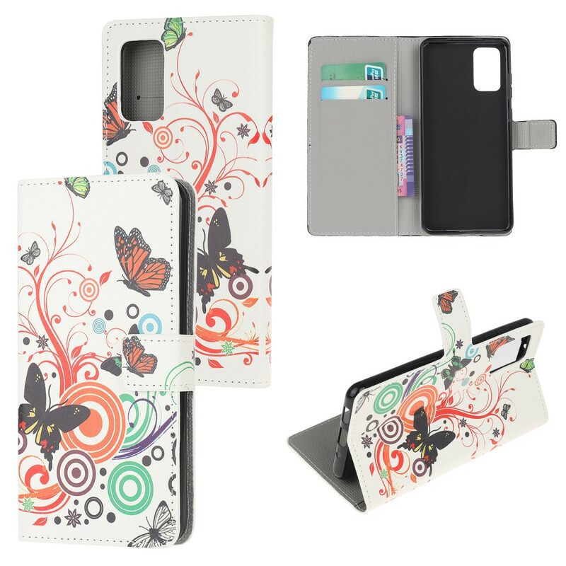 Housse Samsung Galaxy S20 FE Papillons et Fleurs Housse Samsung Galaxy S20 FE Papillons et Fleurs