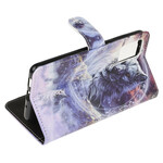 Housse Samsung Galaxy S20 FE Loup en Hiver avec Lanière Housse Samsung Galaxy S20 FE Loup en Hiver avec Lanière