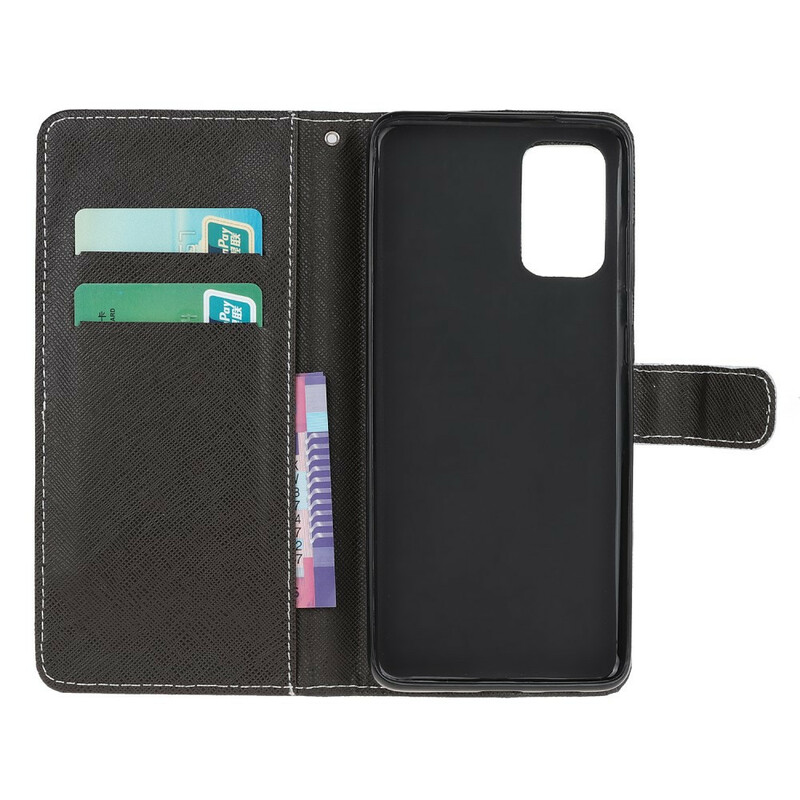Housse Samsung Galaxy S20 FE Loup en Hiver avec Lanière Housse Samsung Galaxy S20 FE Loup en Hiver avec Lanière