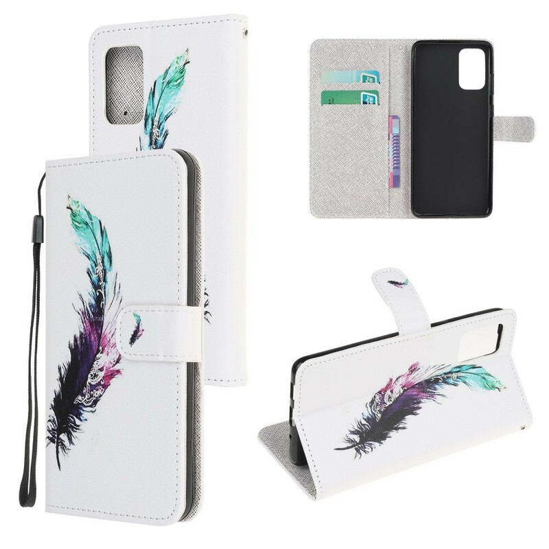 Housse Samsung Galaxy S20 FE Plume à Lanière Housse Samsung Galaxy S20 FE Plume à Lanière