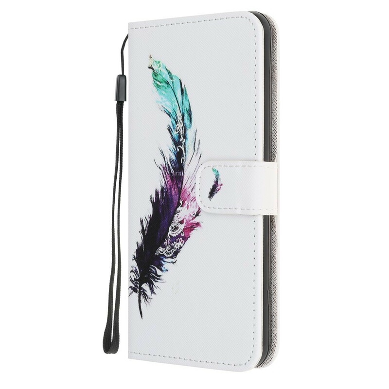 Housse Samsung Galaxy S20 FE Plume à Lanière Housse Samsung Galaxy S20 FE Plume à Lanière