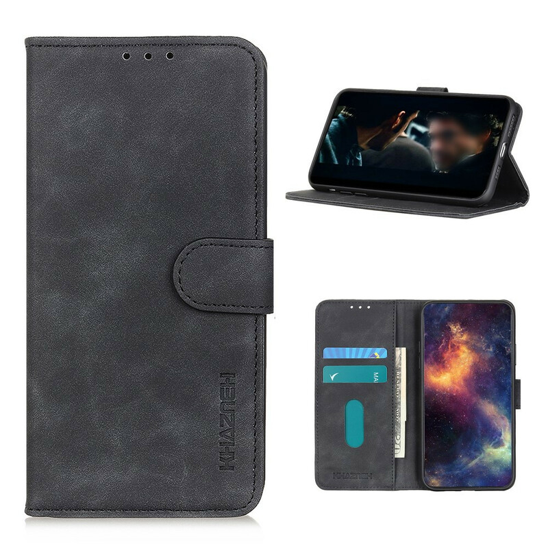 Housse Samsung Galaxy S20 FE Mate Effet Cuir Vintage KHAZNEH Housse Samsung Galaxy S20 FE Mate Effet Cuir Vintage KHAZNEH