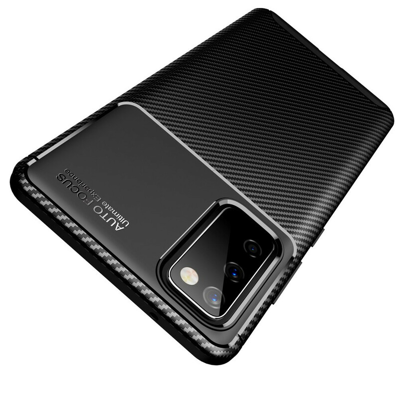 Coque Samsung Galaxy S20 FE Flexible Texture Fibre Carbone