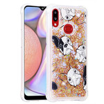 Coque Samsung Galaxy A10s Mr Chien Paillettes