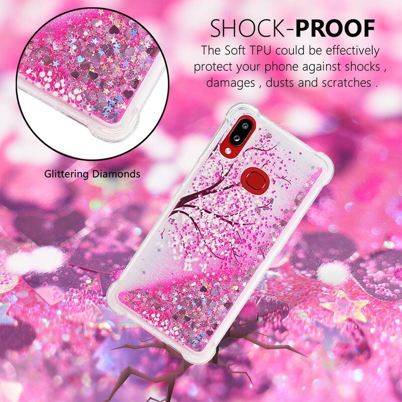 Coque Samsung Galaxy A10s Arbre Paillettes Coque Samsung Galaxy A10s Arbre Paillettes