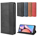 Flip Cover Samsung Galaxy A10s Effet Cuir Vintage Stylisé Flip Cover Samsung Galaxy A10s Effet Cuir Vintage Stylisé