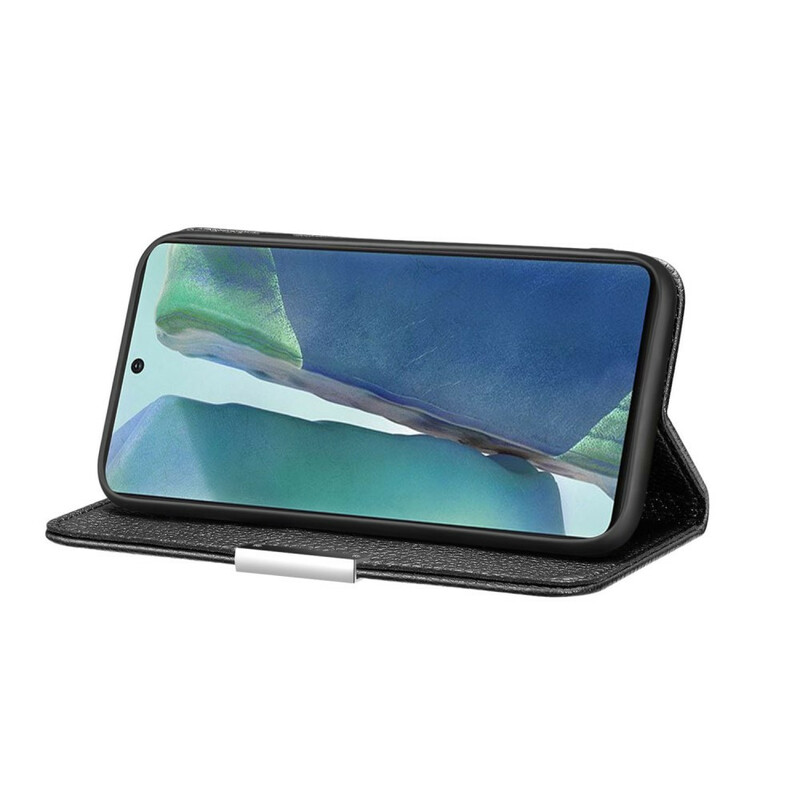Flip Cover Samsung Galaxy Note 20 Simili Cuir Litchi Ultra Chic Flip Cover Samsung Galaxy Note 20 Simili Cuir Litchi Ultra Chic