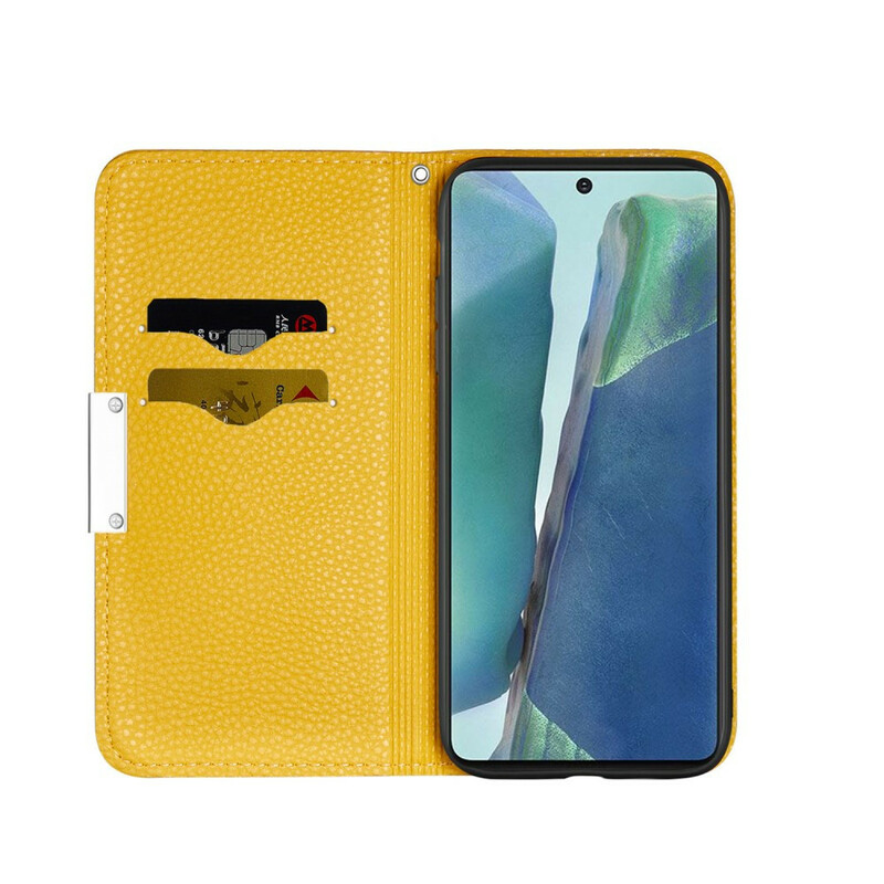 Flip Cover Samsung Galaxy Note 20 Simili Cuir Litchi Ultra Chic Flip Cover Samsung Galaxy Note 20 Simili Cuir Litchi Ultra Chic