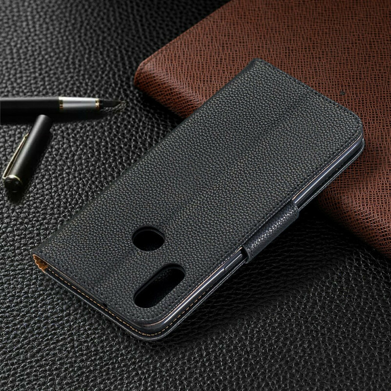 Housse Samsung Galaxy A10s Litchi Rabat Oblique Housse Samsung Galaxy A10s Litchi Rabat Oblique