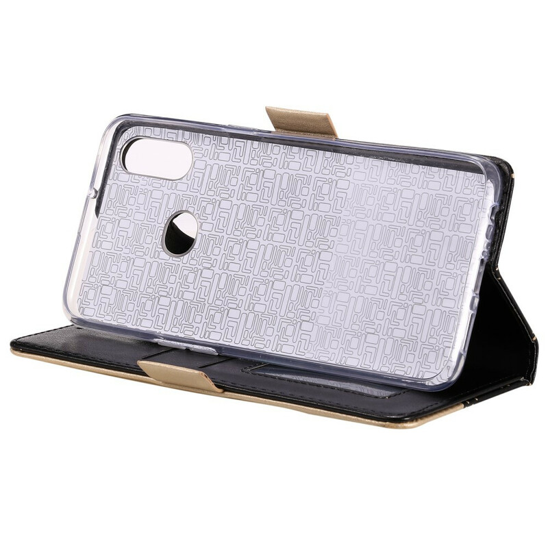 Housse Samsung Galaxy A10s Dentelle Porte-Monnaie à Lanière Housse Samsung Galaxy A10s Dentelle Porte-Monnaie à Lanière