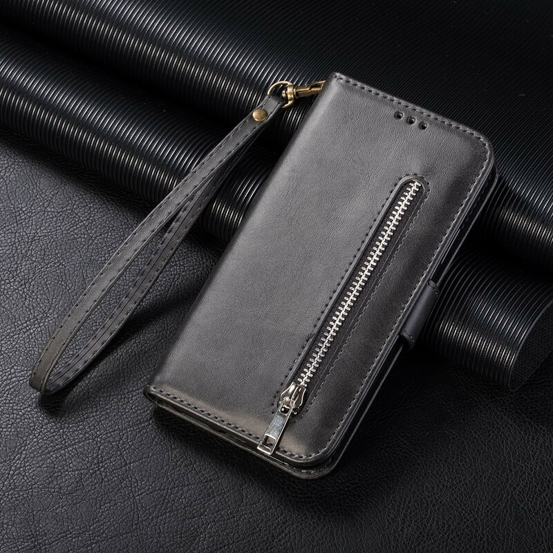 Housse Samsung Galaxy A10s Porte-monnaie avec Lanière Housse Samsung Galaxy A10s Porte-monnaie avec Lanière
