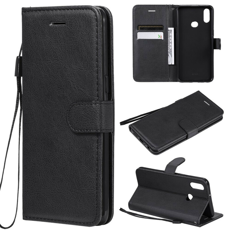 Housse Samsung Galaxy A10s Effet Cuir à Lanière Housse Samsung Galaxy A10s Effet Cuir à Lanière