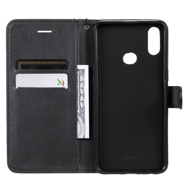 Housse Samsung Galaxy A10s Effet Cuir à Lanière Housse Samsung Galaxy A10s Effet Cuir à Lanière
