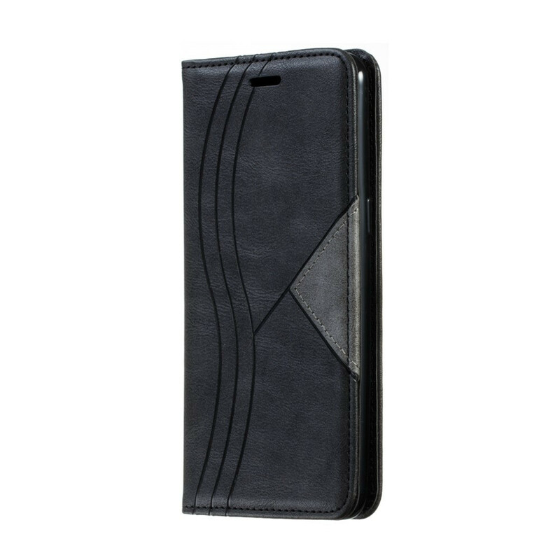 Flip Cover Samsung Galaxy A10s Style Cuir Vague Flip Cover Samsung Galaxy A10s Style Cuir Vague