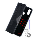Flip Cover Samsung Galaxy A10s Style Cuir Vague Flip Cover Samsung Galaxy A10s Style Cuir Vague