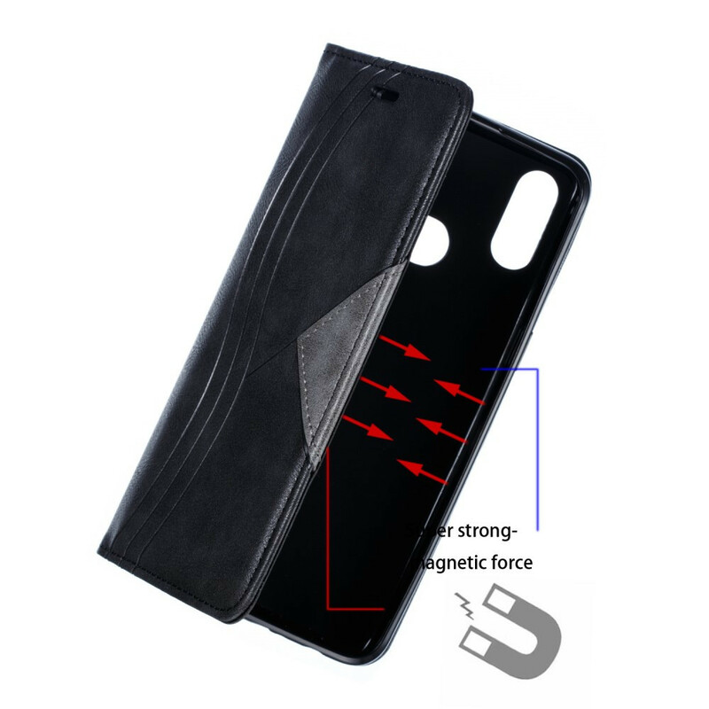 Flip Cover Samsung Galaxy A10s Style Cuir Vague Flip Cover Samsung Galaxy A10s Style Cuir Vague