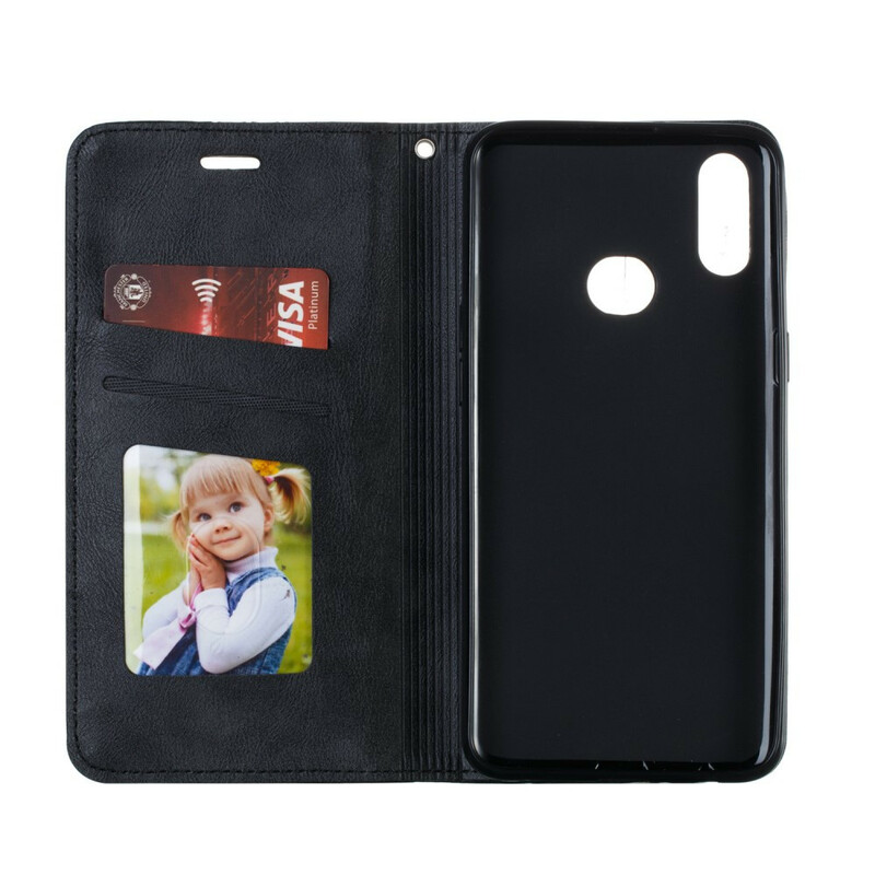 Flip Cover Samsung Galaxy A10s Style Cuir Vague Flip Cover Samsung Galaxy A10s Style Cuir Vague