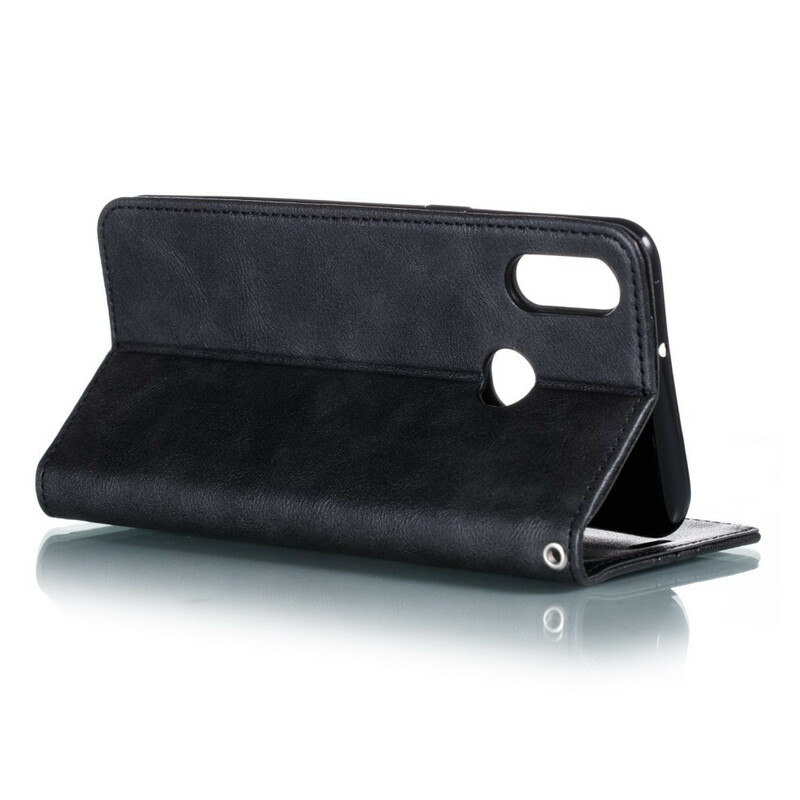 Flip Cover Samsung Galaxy A10s Style Cuir Vague Flip Cover Samsung Galaxy A10s Style Cuir Vague