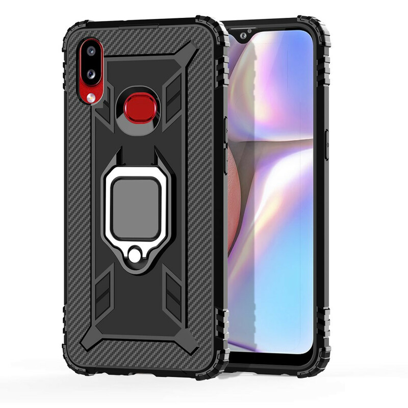 Coque Samsung Galaxy A10s Ring et Fibre Carbone Coque Samsung Galaxy A10s Ring et Fibre Carbone