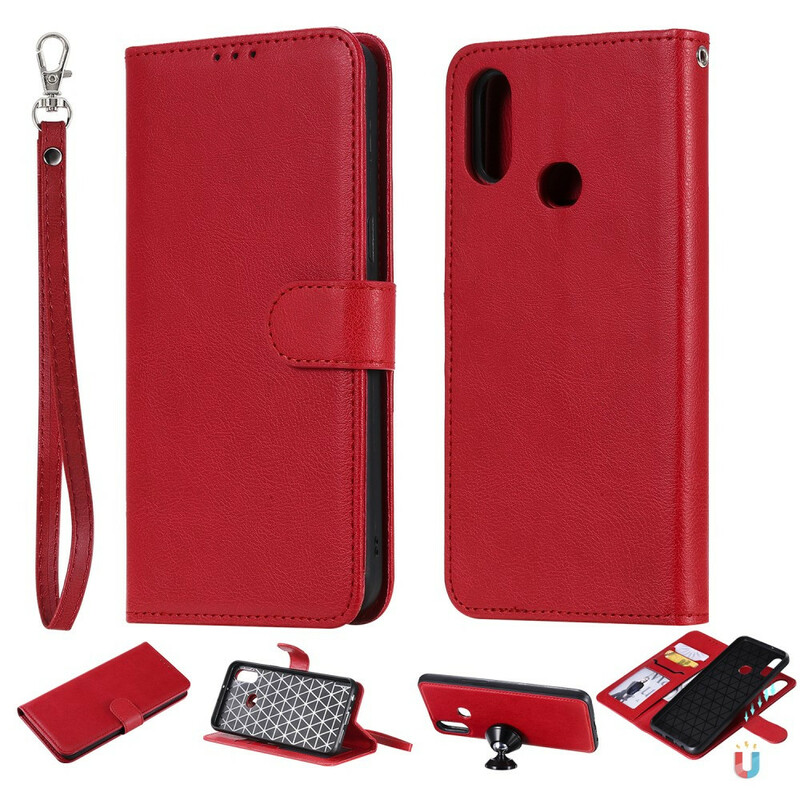 Housse Samsung Galaxy A10s Coque Détachable et Lanière
