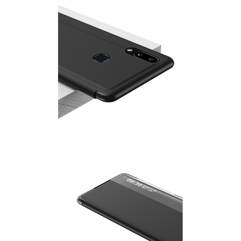 View Cover Samsung Galaxy A10s Simili Cuir Texturé View Cover Samsung Galaxy A10s Simili Cuir Texturé