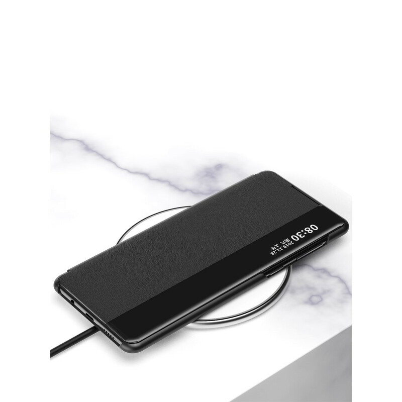 View Cover Samsung Galaxy A10s Simili Cuir Texturé View Cover Samsung Galaxy A10s Simili Cuir Texturé