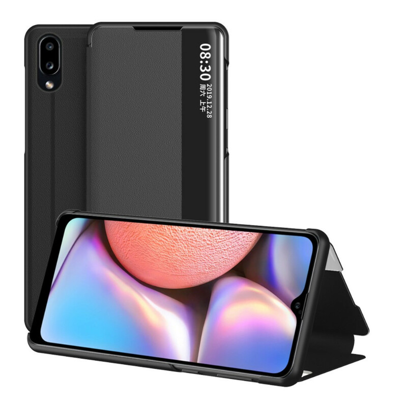 View Cover Samsung Galaxy A10s Simili Cuir Texturé View Cover Samsung Galaxy A10s Simili Cuir Texturé