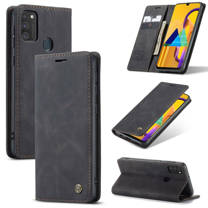 Flip Cover Samsung Galaxy M21 CASEME Simili Cuir Flip Cover Samsung Galaxy M21 CASEME Simili Cuir