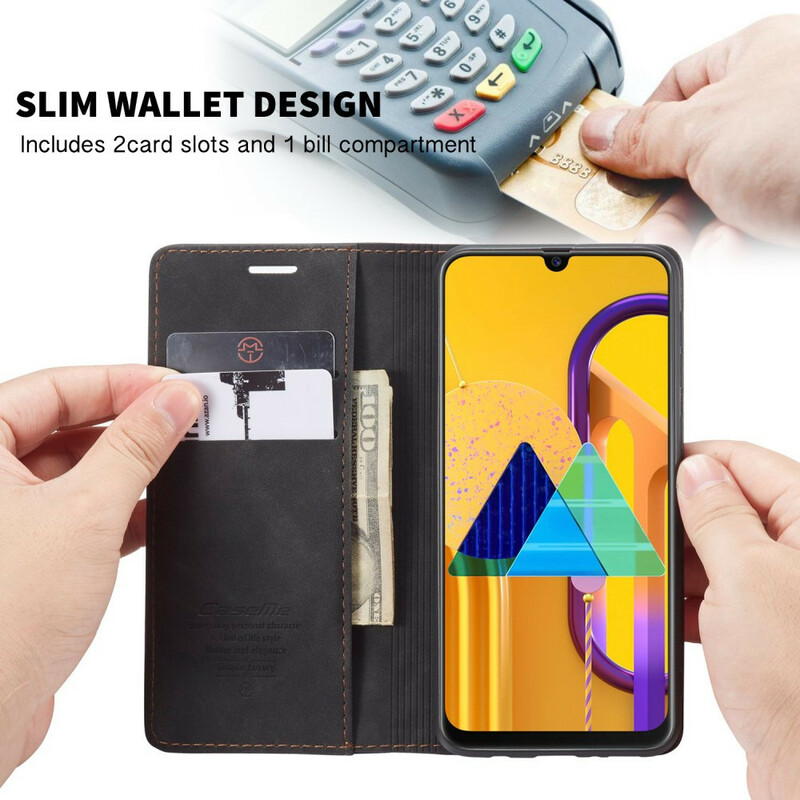 Flip Cover Samsung Galaxy M21 CASEME Simili Cuir Flip Cover Samsung Galaxy M21 CASEME Simili Cuir