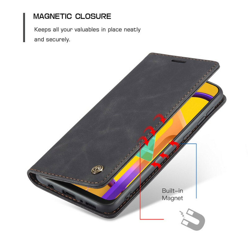 Flip Cover Samsung Galaxy M21 CASEME Simili Cuir Flip Cover Samsung Galaxy M21 CASEME Simili Cuir