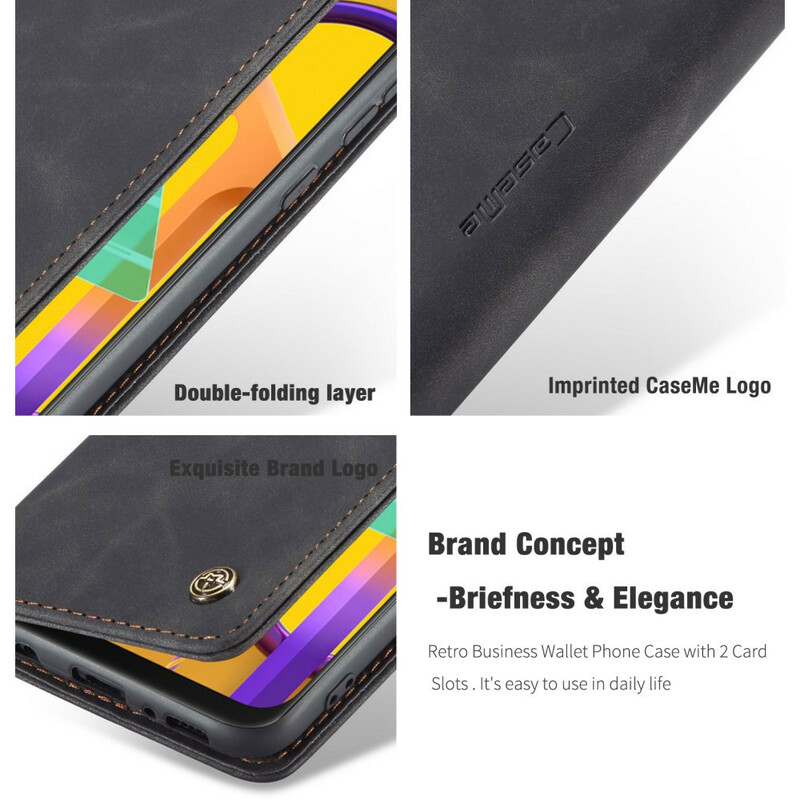 Flip Cover Samsung Galaxy M21 CASEME Simili Cuir Flip Cover Samsung Galaxy M21 CASEME Simili Cuir