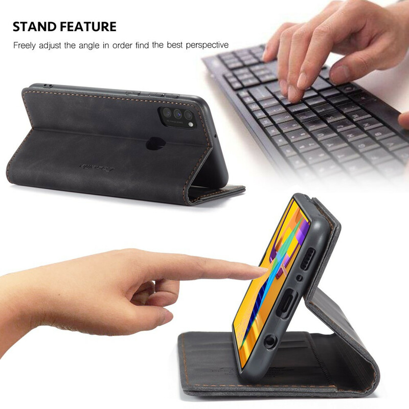 Flip Cover Samsung Galaxy M21 CASEME Simili Cuir Flip Cover Samsung Galaxy M21 CASEME Simili Cuir