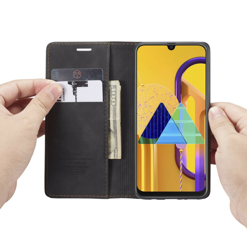 Flip Cover Samsung Galaxy M21 CASEME Simili Cuir Flip Cover Samsung Galaxy M21 CASEME Simili Cuir