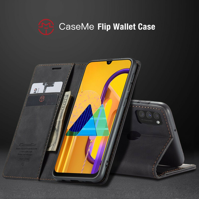 Flip Cover Samsung Galaxy M21 CASEME Simili Cuir Flip Cover Samsung Galaxy M21 CASEME Simili Cuir